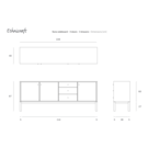 BUFFET SONO 90'' par Ethnicraft