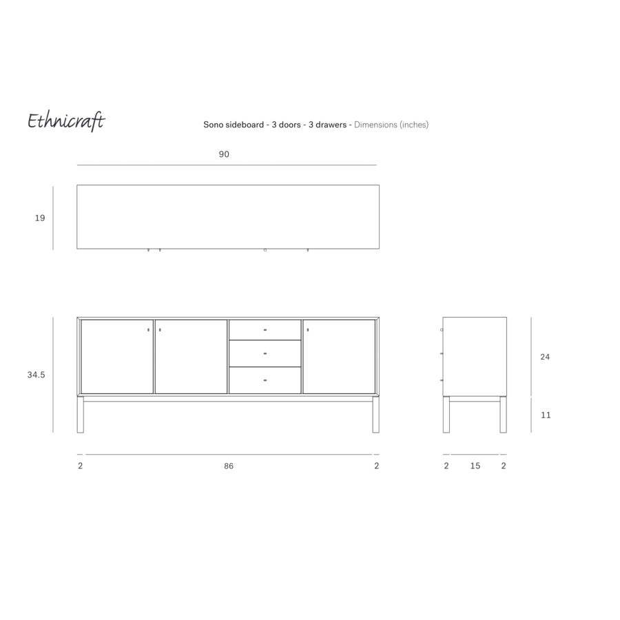 SONO SIBOARD 90'' by Ethnicraft