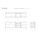 BUFFET SONO 90'' par Ethnicraft