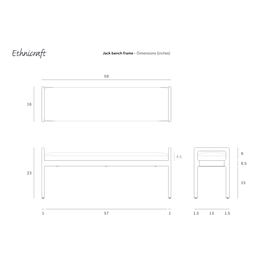 BANC JACK par Ethnicraft