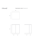 TRIPTIC SIDE TABLE by Ethnicraft