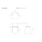 CHAISE BOK - CHÊNE VERNI - BRUN par Ethnicraft