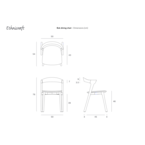 BOK CHAIR - VARNISHED OAK - BLACK by Ethnicraft