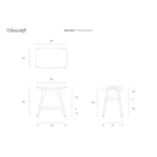 OSSO DINING STOOL - OAK by Ethnicraft