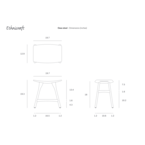 OSSO DINING STOOL - VARNISHED OAK - BLACK by Ethnicraft