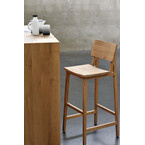 N4 BAR STOOL - VARNISHED OAK by Ethnicraft