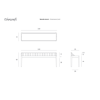 SPINDLE BENCH 59'' - OAK by Ethnicraft