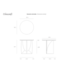 GEOMETRIC SIDE TABLE - VARNISHED OAK - ROUND by Ethnicraft