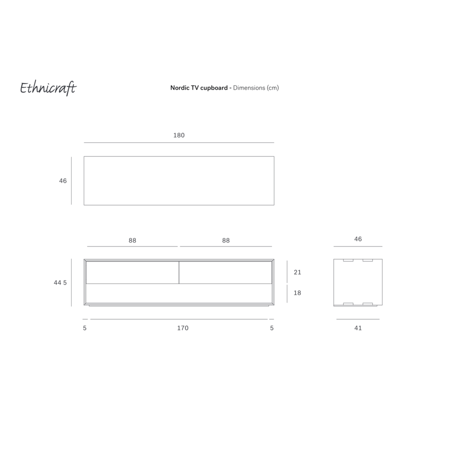 MEUBLE TV NORDIC 71'' par Ethnicraft