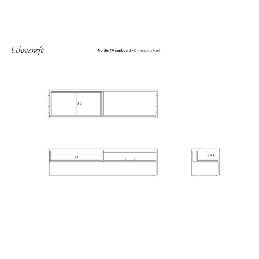 NORDIC TV CUPBOARD 71'' by Ethnicraft