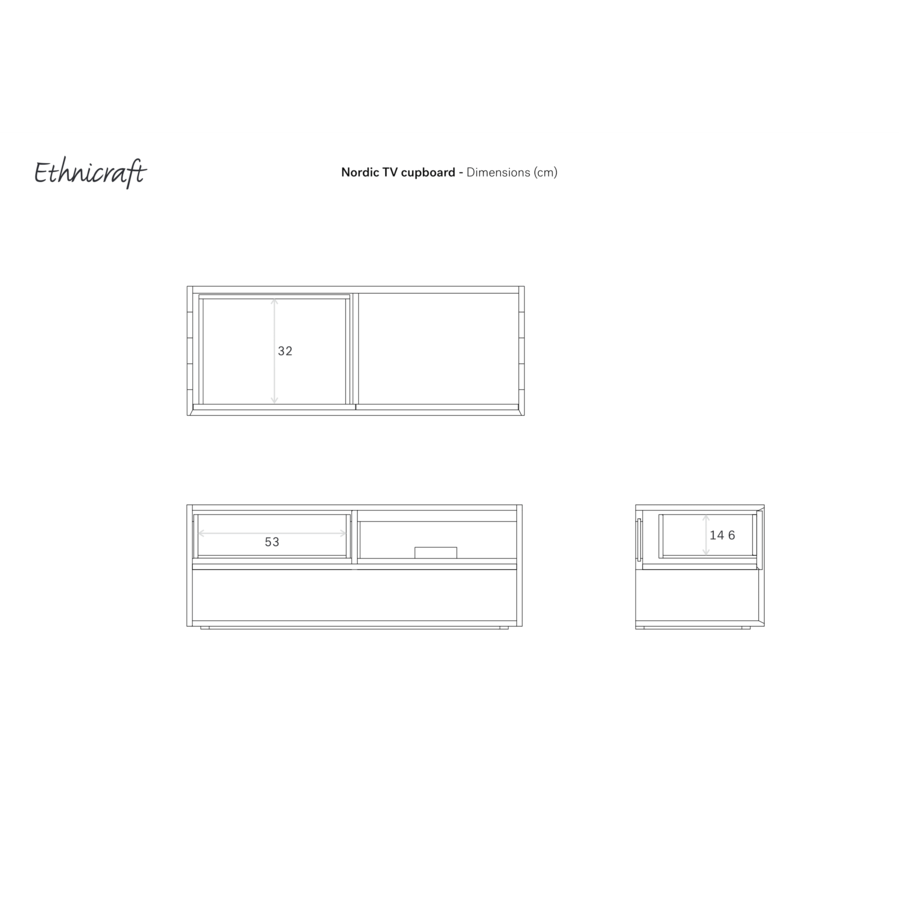 MEUBLE TV NORDIC 47.5'' par Ethnicraft
