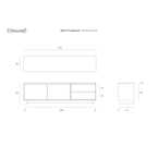 MEUBLE TV WAVE  83'' par Ethnicraft