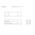 BLACKBIRD TV CUPBOARD 71'' by Ethnicraft