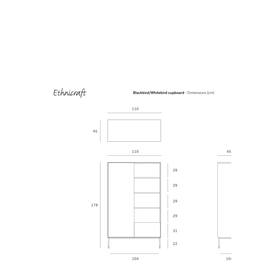 ARMOIRE BLACKBIRD par Ethnicraft