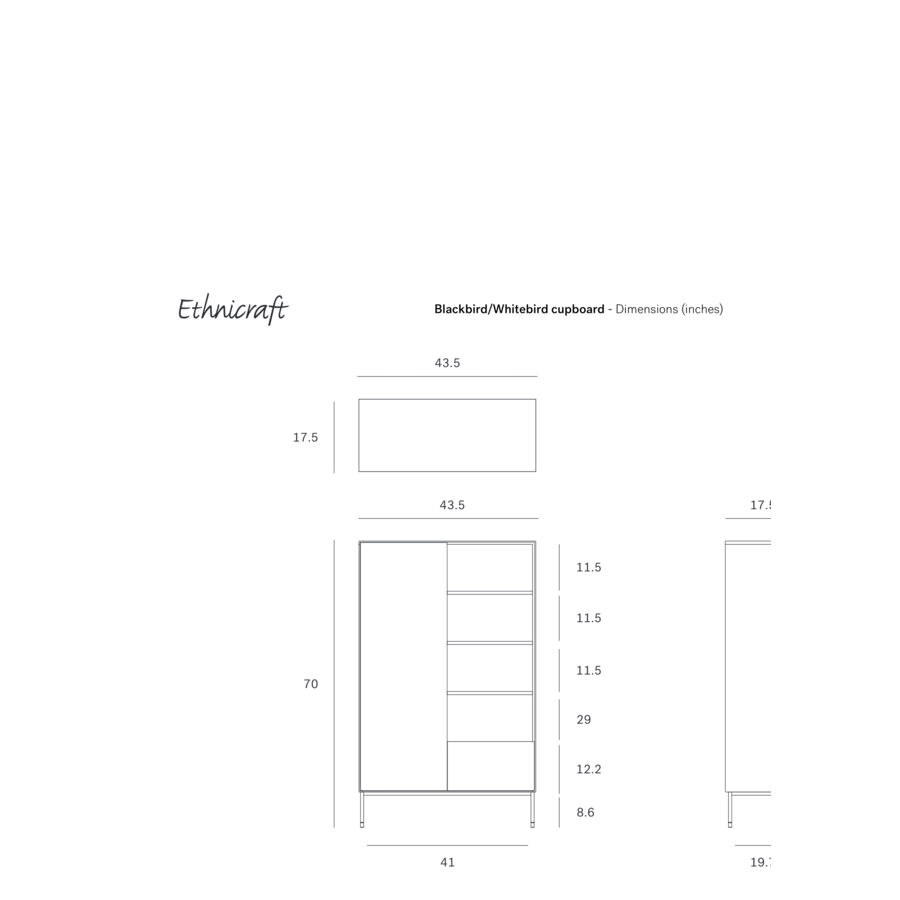 BLACKBIRD CUPBOARD by Ethnicraft