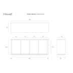 BUFFET SHADOW 80'' par Ethnicraft