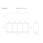 BUFFET SHADOW 80'' par Ethnicraft