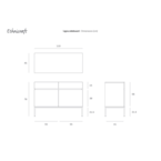 BUFFET LIGNA 43.5'' par Ethnicraft