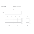LIGNA SIDEBOARD 87'' by Ethnicraft