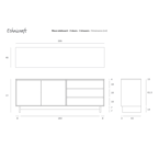 BUFFET WAVE 80'' par Ethnicraft