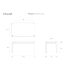 PI DINING TABLE - RECTANGULAR - 63'' by Ethnicraft