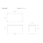 PI DINING TABLE - RECTANGULAR - 71'' by Ethnicraft