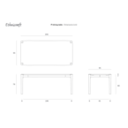 PI DINING TABLE - RECTANGULAR  79''' by Ethnicraft