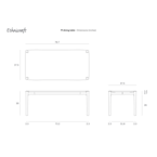 PI DINING TABLE - RECTANGULAR  79''' by Ethnicraft