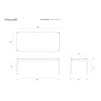 PI DINING TABLE - RECTANGULAR 87''' by Ethnicraft