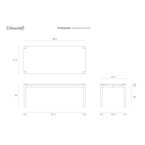PI DINING TABLE - RECTANGULAR 87''' by Ethnicraft