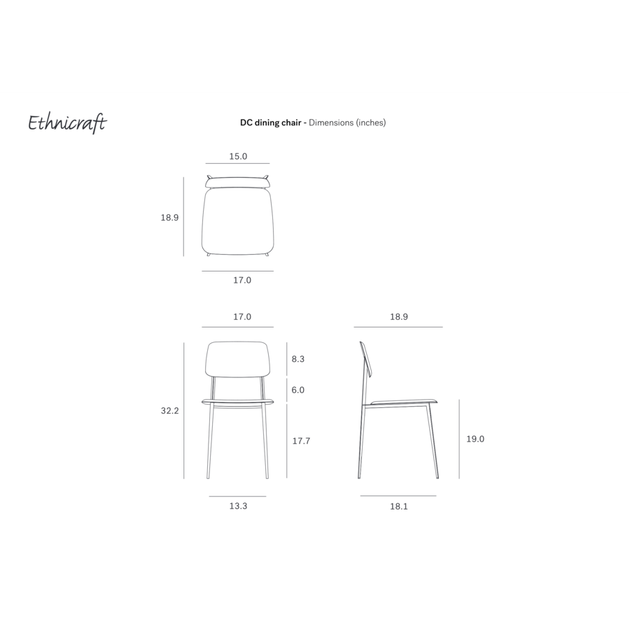 DC CHAIR - FABRIC - LIGHT GREY by Ethnicraft