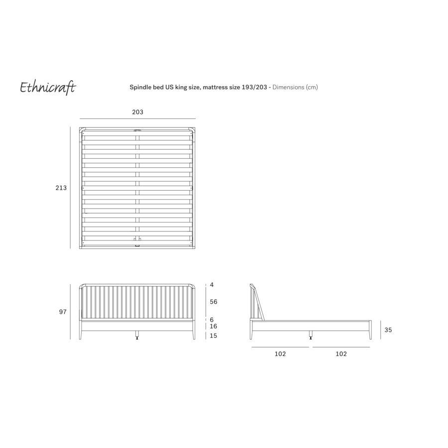 LIT SPINDLE - KING par Ethnicraft