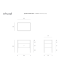 SPINDLE BEDSIDE TABLE by Ethnicraft