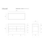 COMMODE SPINDLE - 4 TIROIRS par Ethnicraft