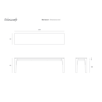 BANC BOK 65.5'' par Ethnicraft