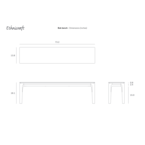 BOK BENCH 73'' by Ethnicraft