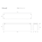 BANC PI 73'' par Ethnicraft