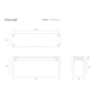 PI BENCH 49.5'' by Ethnicraft