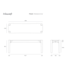 PI BENCH 49.5'' by Ethnicraft