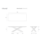 TABLE À DÎNER MIKADO 110'' x 43.5'' - CHÊNE - RECTANGULAIRE par Ethnicraft