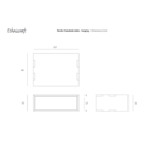 NORDIC II HANGING BEDSIDE - OAK - 1 DRAWER by Ethnicraft