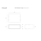 TABLE DE CHEVET MURALE NORDIC II - CHÊNE - 1 TIROIR par Ethnicraft