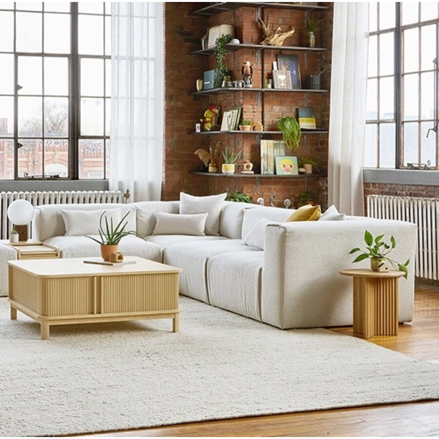 NEST - Modulaire 5 places avec ottoman par Gus* Modern