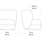 FAUTEUIL PIVOTANT FORME par Gus* Modern