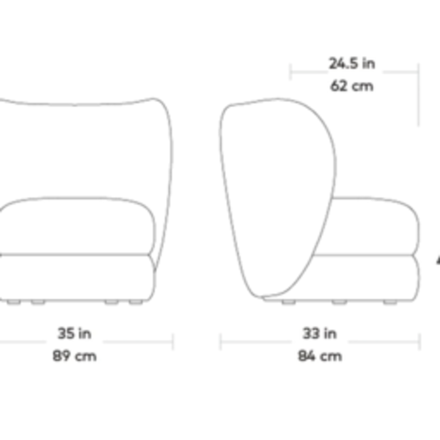 FAUTEUIL PIVOTANT FORME by Gus* Modern