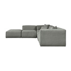 NEST - Modulaire 5 places avec ottoman par Gus* Modern