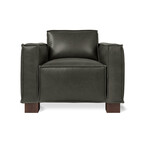 Fauteuil de cuir Cabot par Gus* Modern