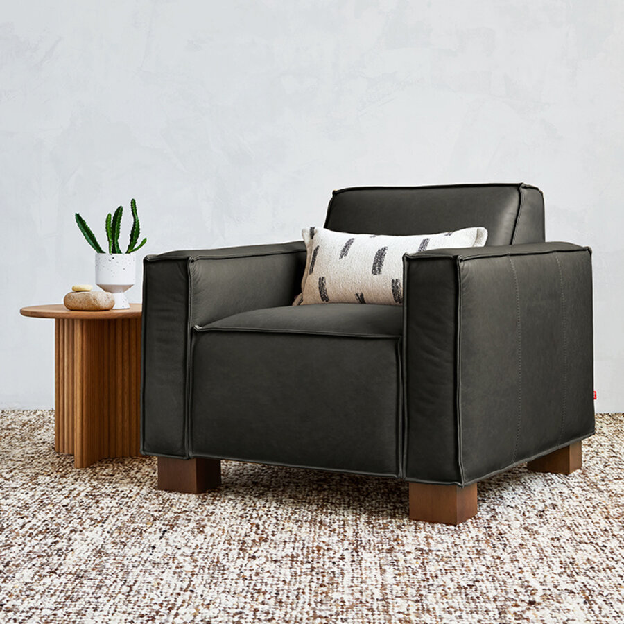 Cabot leather armchair by Gus* Modern
