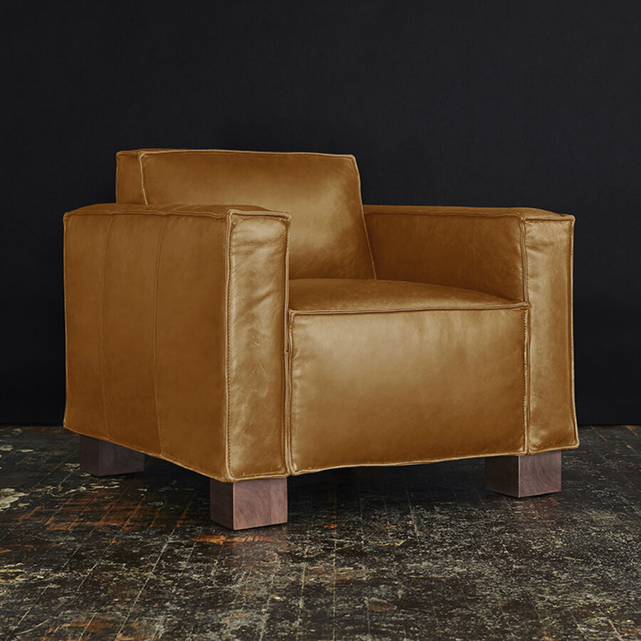 Cabot leather armchair by Gus* Modern