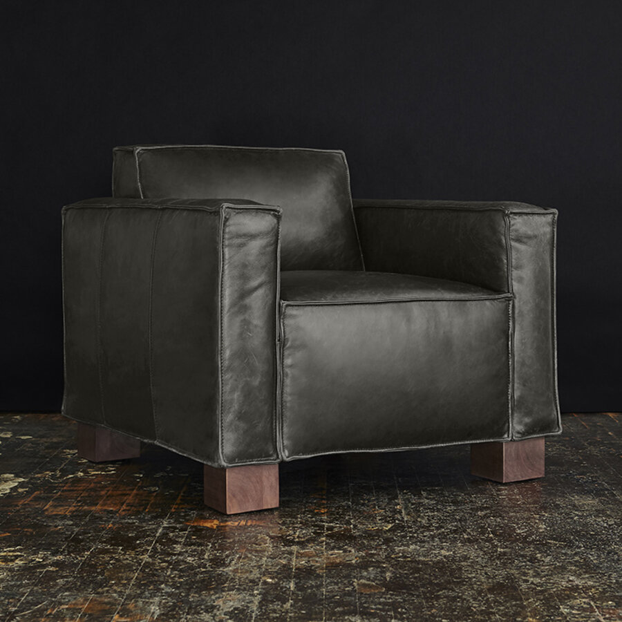 Cabot leather armchair by Gus* Modern